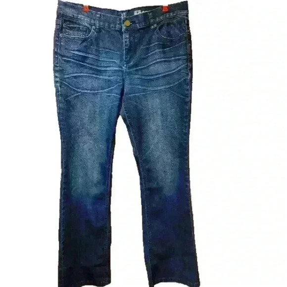 NY&C bootcut sz 12 womans jeans darkwash - Picture 1 of 4